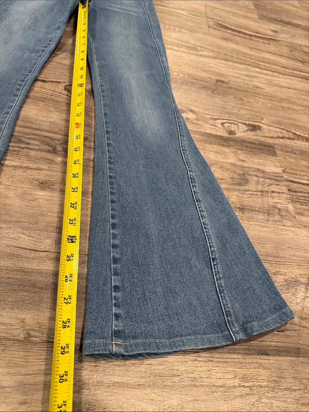 VERONICA BEARD Sheridan Exaggerated Flare Jeans Dark Hale High Rise Size 24 - Picture 8 of 12